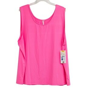 Lulu B Hot Pink 3XL UPF 50+ Cooling Tank Top NEW! Sun Protection Neon BarbieCore